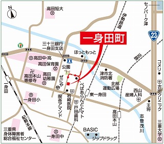 一身田地図